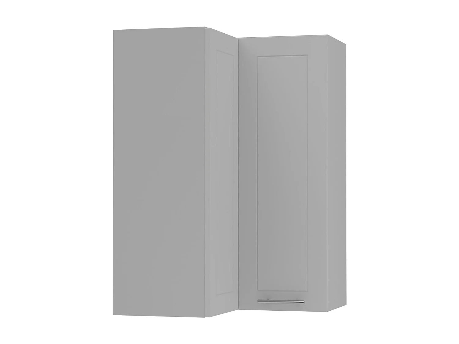 ECKHÄNGESCHRANK Bari W14/60 RAL 7040 fenstergrau (K5) / Grau 60 / 60 / 96cm