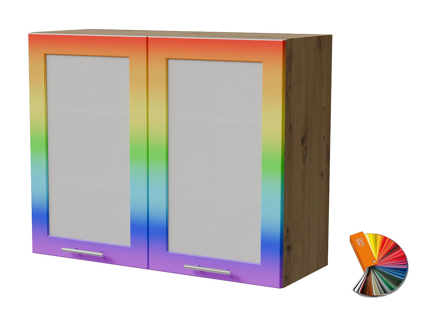 HÄNGESCHRANK Bari W3S/90 RAL Wunschfarbe (K5) / Eiche Artisan 90 / 32,5 / 72cm