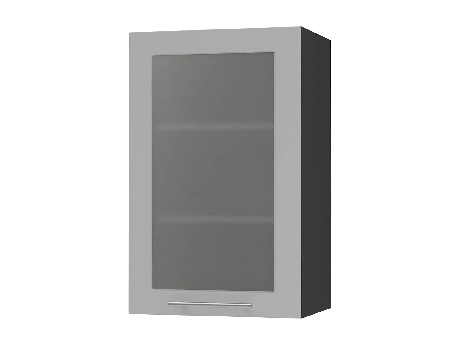 HÄNGESCHRANK Bari W2S/45 RAL 7040 fenstergrau (K5) / Schwarz 45 / 32,5 / 72cm