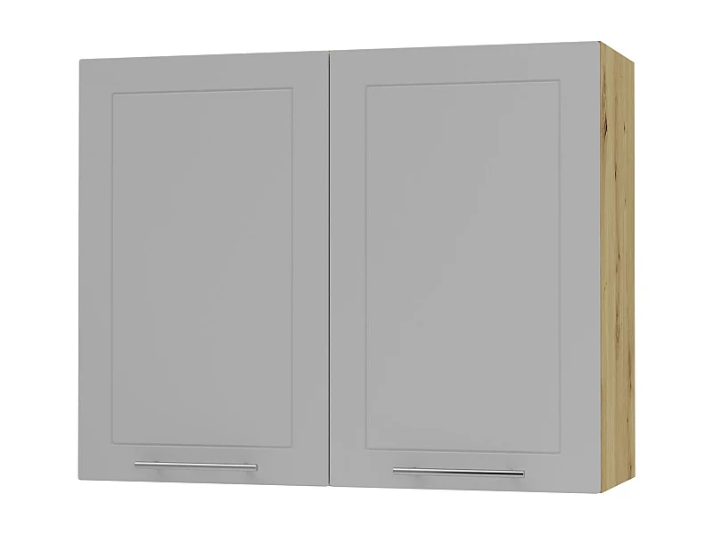 HÄNGESCHRANK Bari W3/90 RAL 7040 fenstergrau (K5) / Eiche Artisan 90 / 32,5 / 72cm