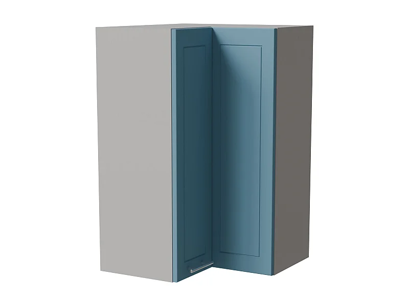 ECKHÄNGESCHRANK Bari W14/60 RAL 5024 pastellblau (K5) / Grau 60 / 60 / 96cm