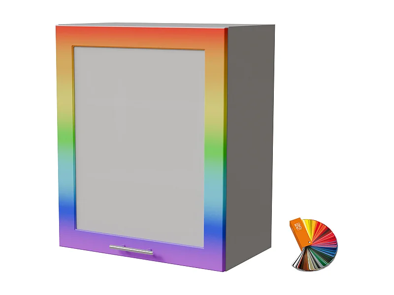 HÄNGESCHRANK Bari W2S/60 RAL Wunschfarbe (K5) / Grau 60 / 32,5 / 72cm