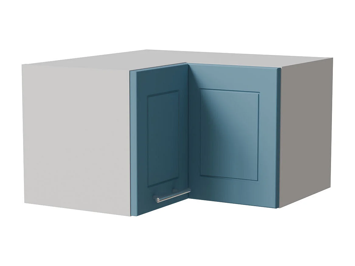 ECKHÄNGESCHRANK Bari W12/60/36 RAL 5024 pastellblau (K5) / Weiß 60 / 60 / 36cm