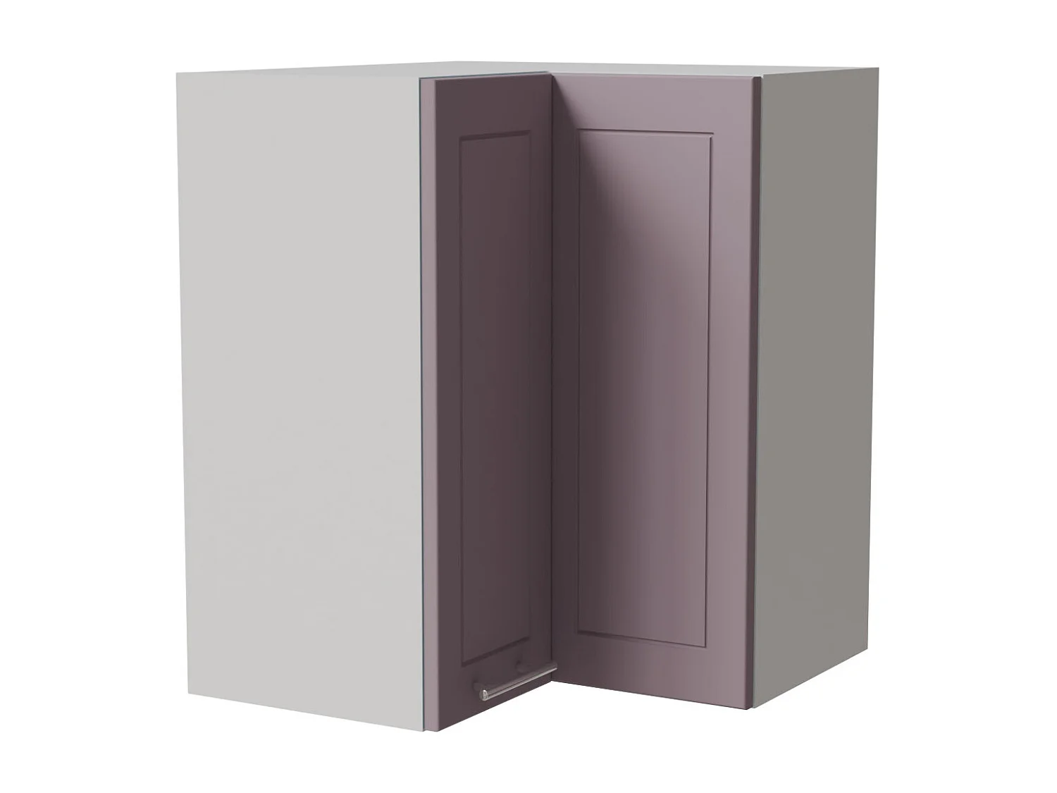ECKHÄNGESCHRANK Bari W12/60 RAL 4009 pastellviolett (K5) / Weiß 60 / 60 / 72cm