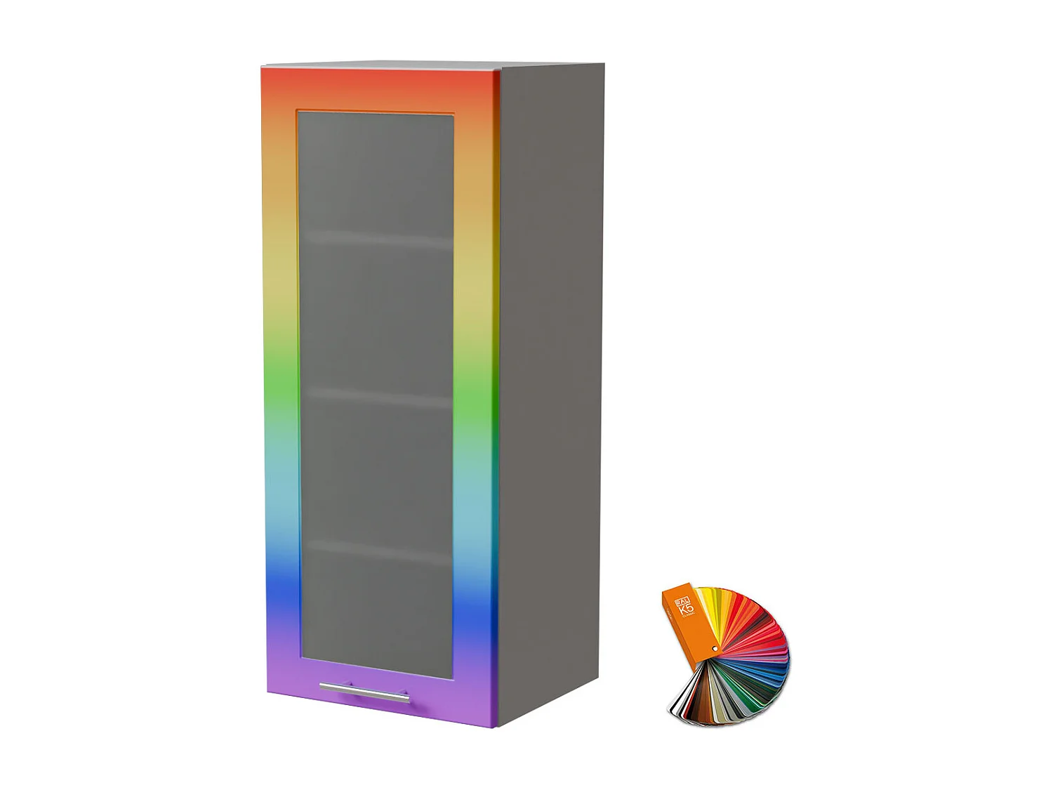 HÄNGESCHRANK Bari W4S/40 RAL Wunschfarbe (K5) / Grau 40 / 32,5 / 96cm