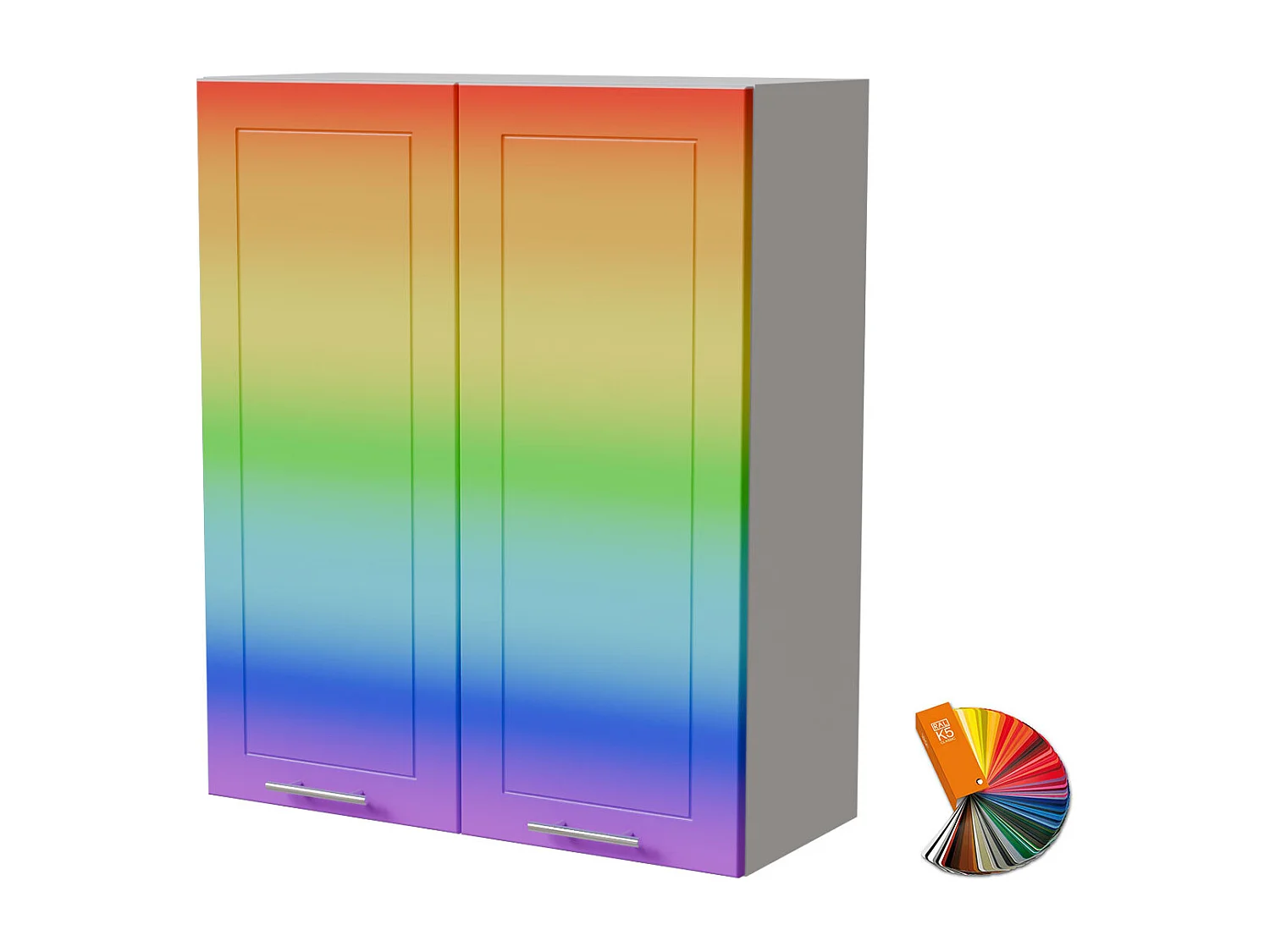 HÄNGESCHRANK Bari W4/80 RAL Wunschfarbe (K5) / Weiß 80 / 32,5 / 96cm