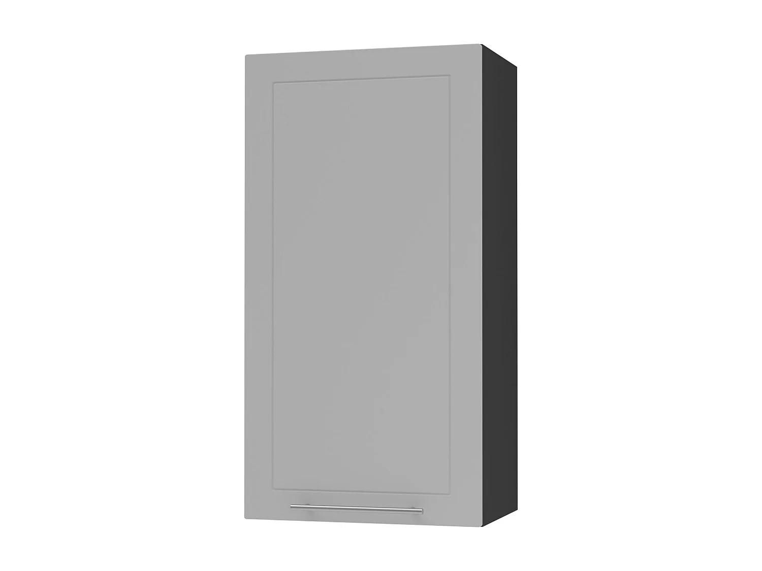 HÄNGESCHRANK Bari W4/50 RAL 7040 fenstergrau (K5) / Schwarz 50 / 32,5 / 96cm