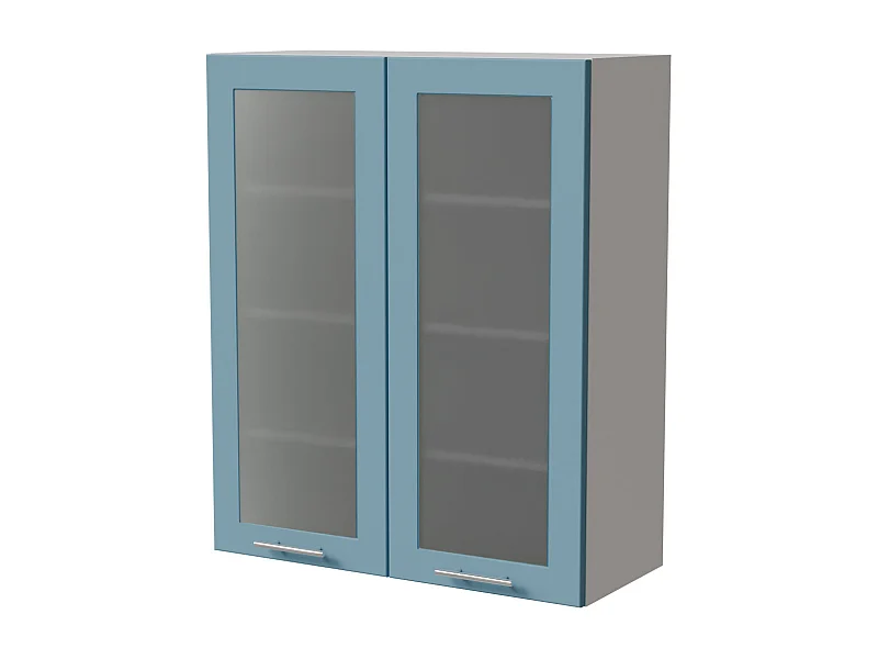 HÄNGESCHRANK Bari W4S/80 RAL 5024 pastellblau (K5) / Weiß 80 / 32,5 / 96cm