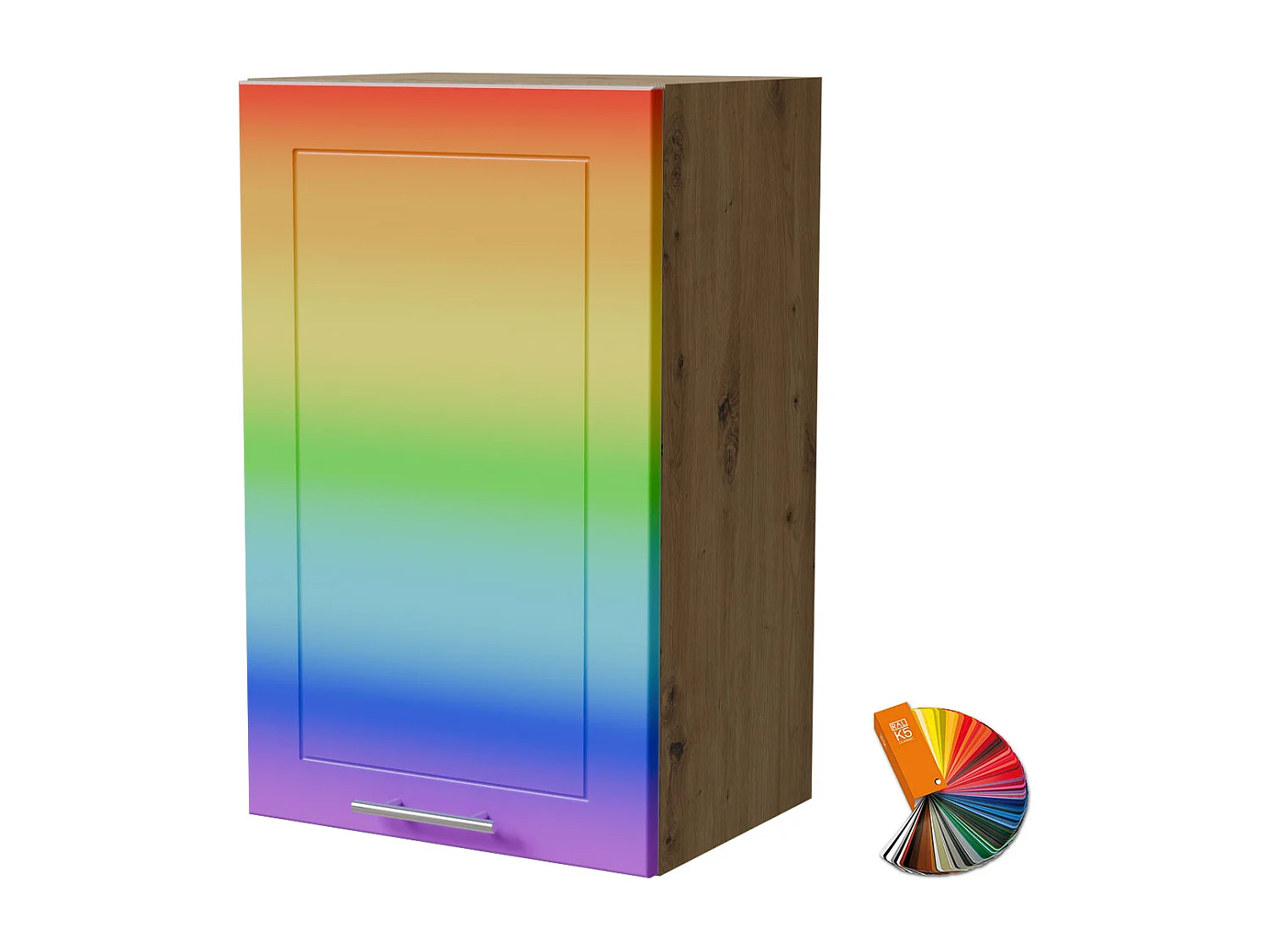 HÄNGESCHRANK Bari W2/45 RAL Wunschfarbe (K5) / Eiche Artisan Matt 45 / 32,5 / 72cm