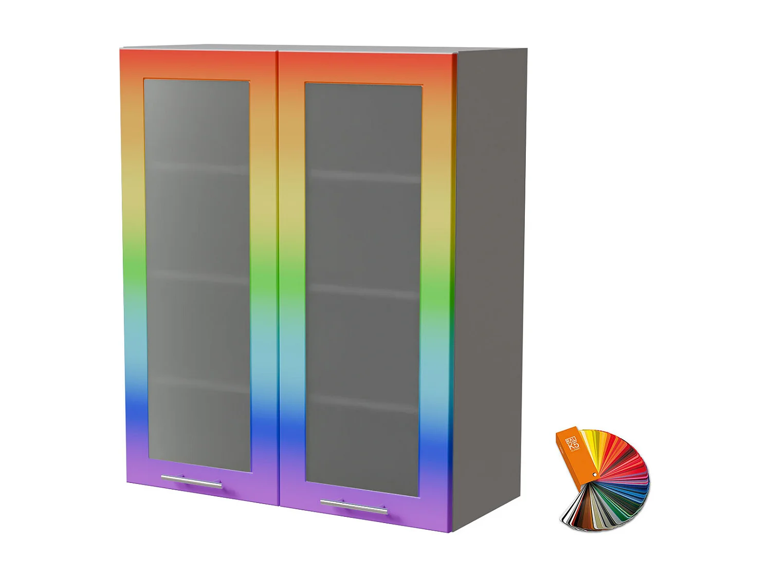 HÄNGESCHRANK Bari W4S/80 RAL Wunschfarbe (K5) / Grau 80 / 32,5 / 96cm