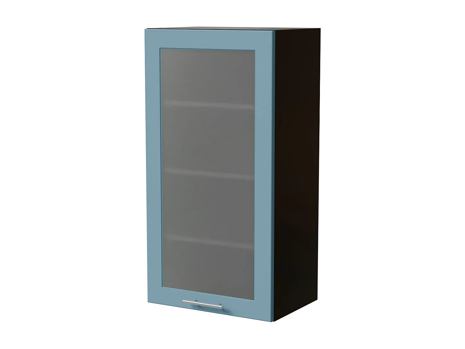 HÄNGESCHRANK Bari W4S/50 RAL 5024 pastellblau (K5) / Schwarz 50 / 32,5 / 96cm