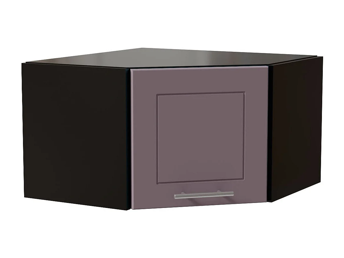 ECKHÄNGESCHRANK Bari W10/60/36 RAL 4009 pastellviolett (K5) / Schwarz 60 / 60 / 36cm