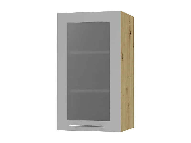 HÄNGESCHRANK Bari W2S/40 RAL 7040 fenstergrau (K5) / Eiche Artisan 40 / 32,5 / 72cm