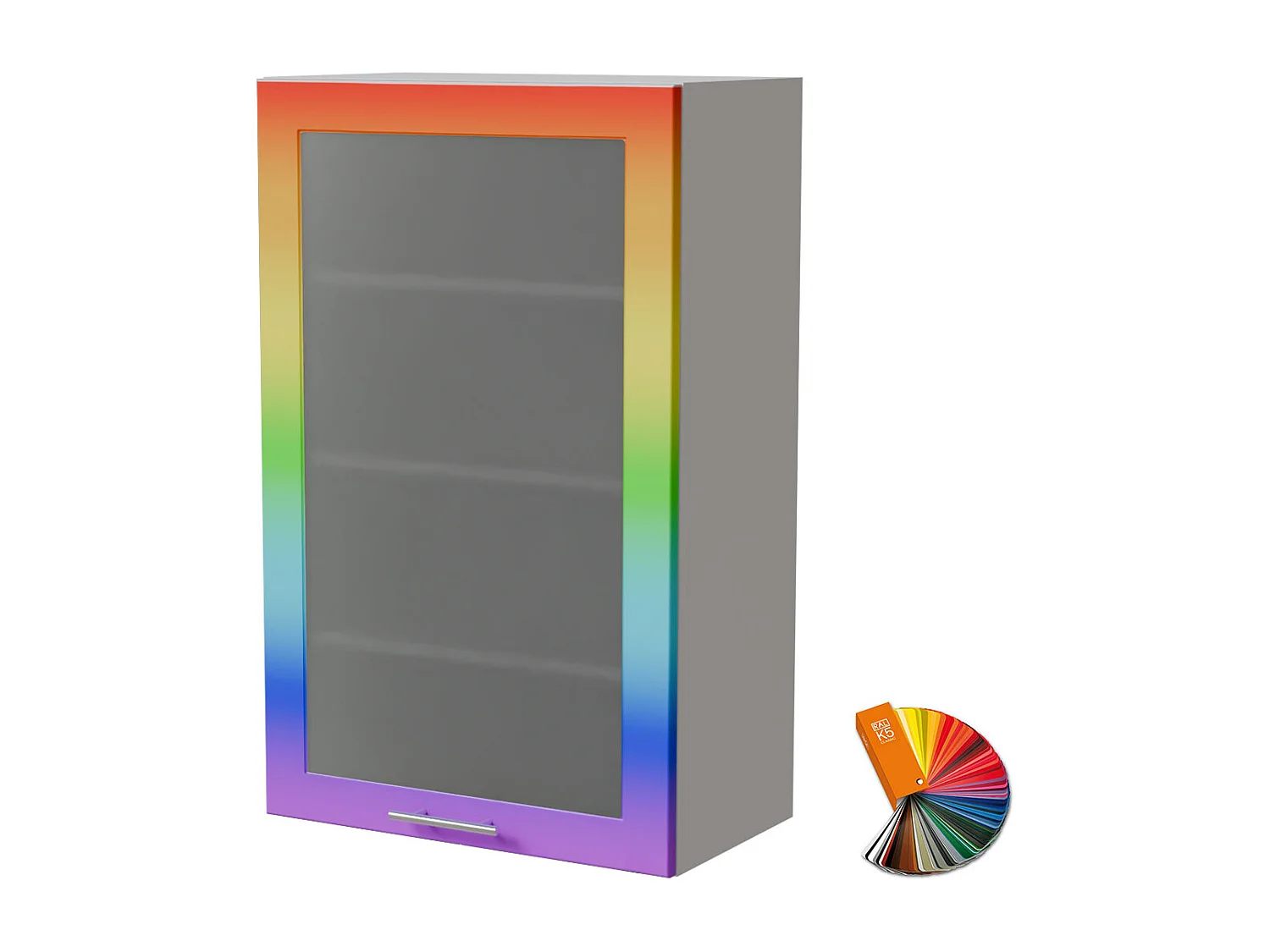 HÄNGESCHRANK Bari W4S/60 RAL Wunschfarbe (K5) / Weiß 60 / 32,5 / 96cm