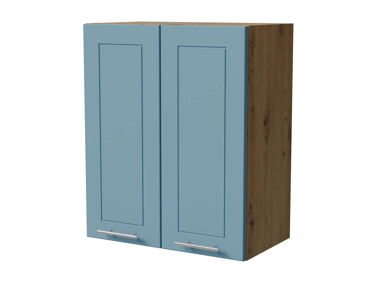 HÄNGESCHRANK Bari W3/60 RAL 5024 pastellblau (K5) / Eiche Artisan 60 / 32,5 / 72cm