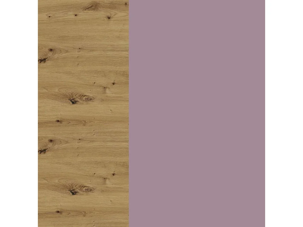 HÄNGESCHRANK Bari W4S/80 RAL 4009 pastellviolett (K5) / Eiche Artisan 80 / 32,5 / 96cm