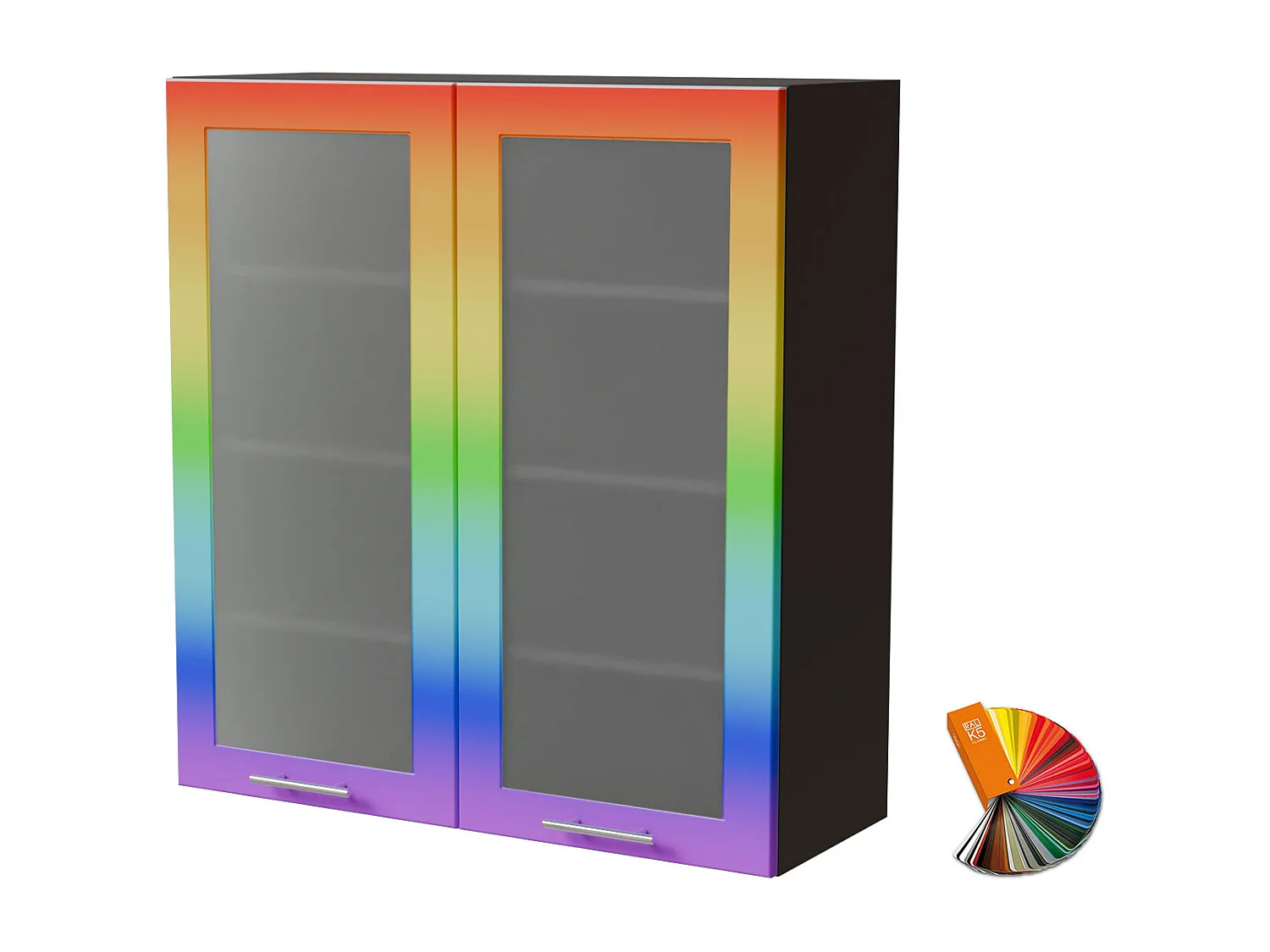 HÄNGESCHRANK Bari W4S/90 RAL Wunschfarbe (K5) / Lava 90 / 32,5 / 96cm