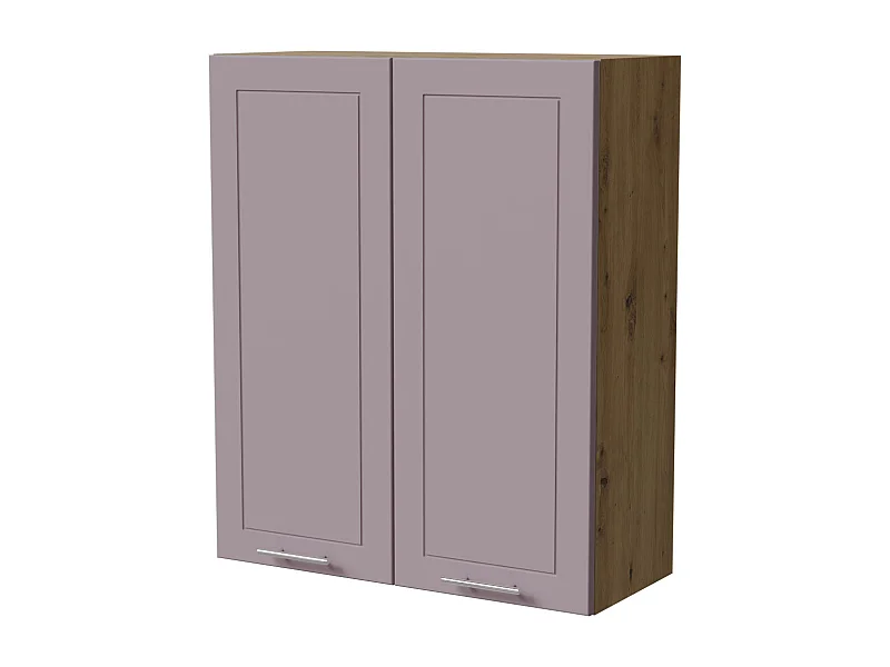 HÄNGESCHRANK Bari W4/80 RAL 4009 pastellviolett (K5) / Eiche Artisan 80 / 32,5 / 96cm
