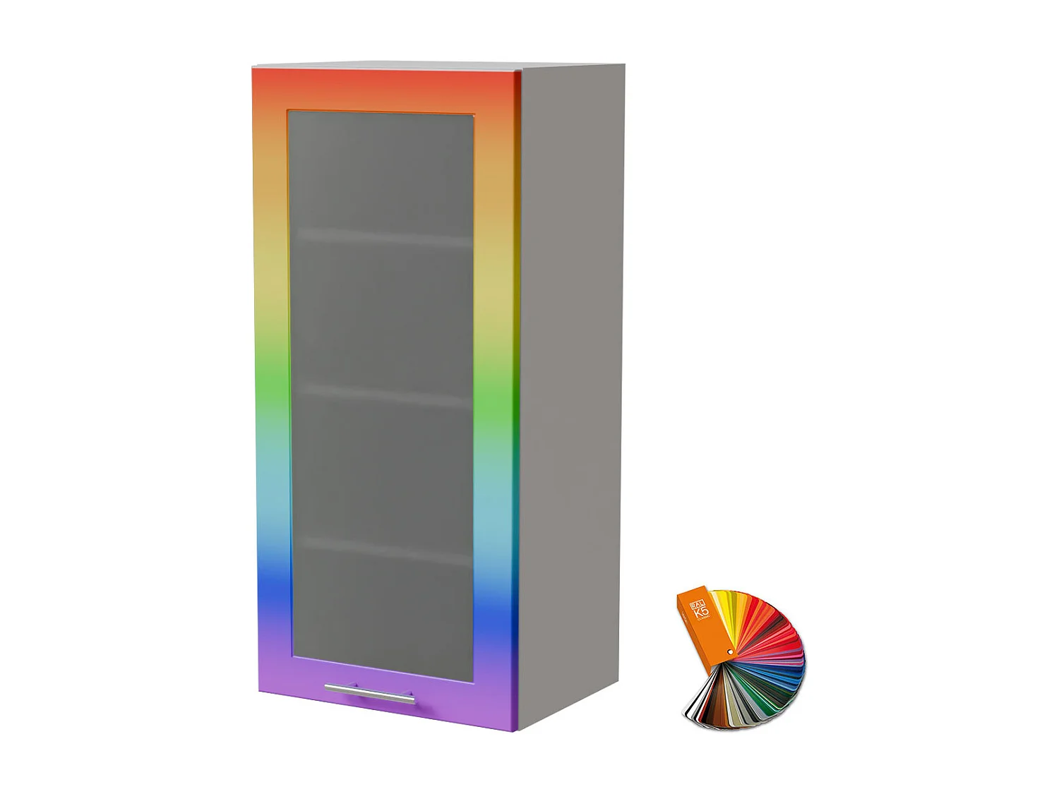 HÄNGESCHRANK Bari W4S/45 RAL Wunschfarbe (K5) / Weiß 45 / 32,5 / 96cm