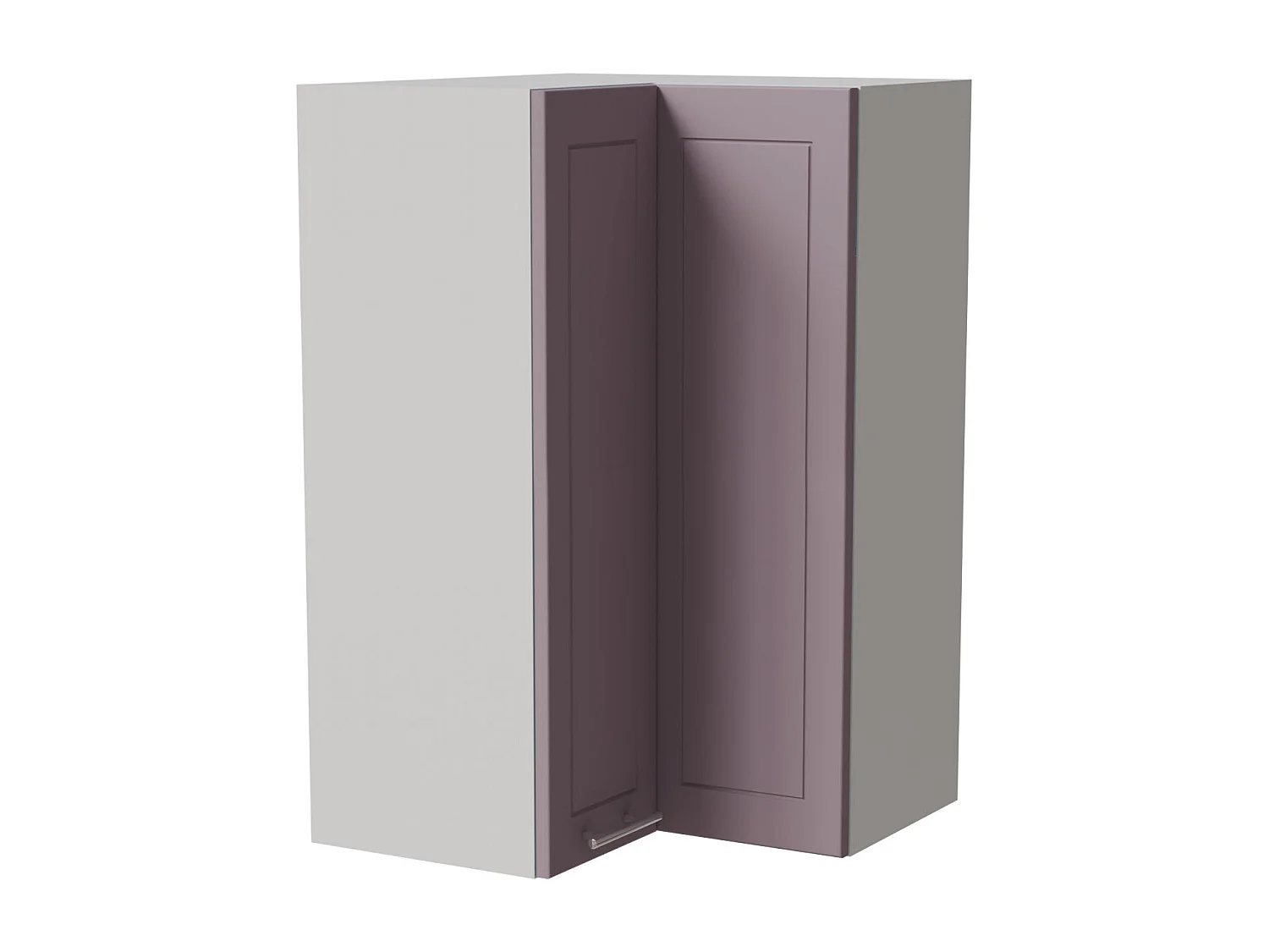 ECKHÄNGESCHRANK Bari W14/60 RAL 4009 pastellviolett (K5) / Weiß 60 / 60 / 96cm