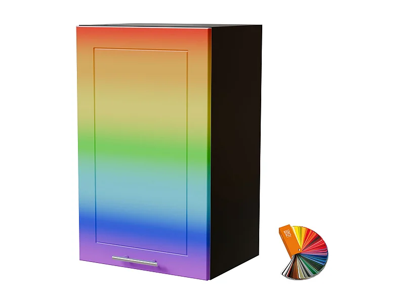 HÄNGESCHRANK Bari W2/45 RAL Wunschfarbe (K5) / Schwarz Matt 45 / 32,5 / 72cm