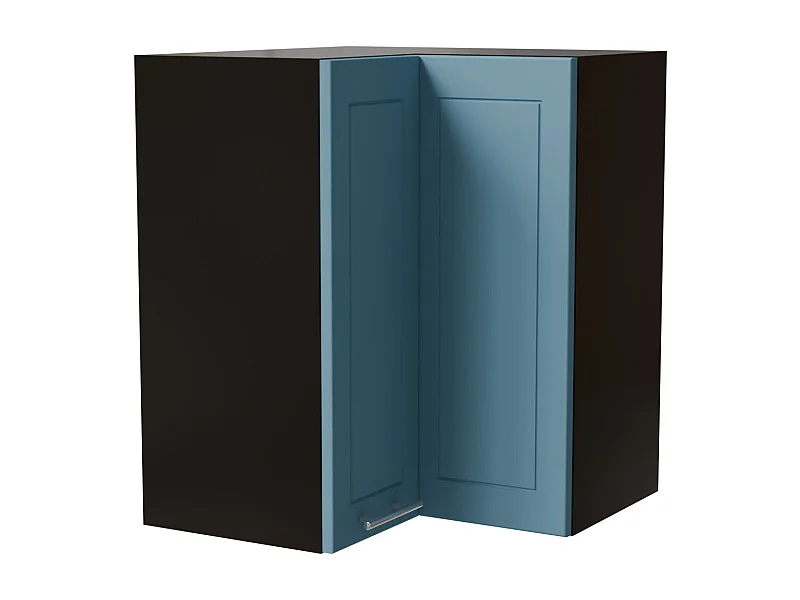 ECKHÄNGESCHRANK Bari W12/60 RAL 5024 pastellblau (K5) / Schwarz 60 / 60 / 72cm