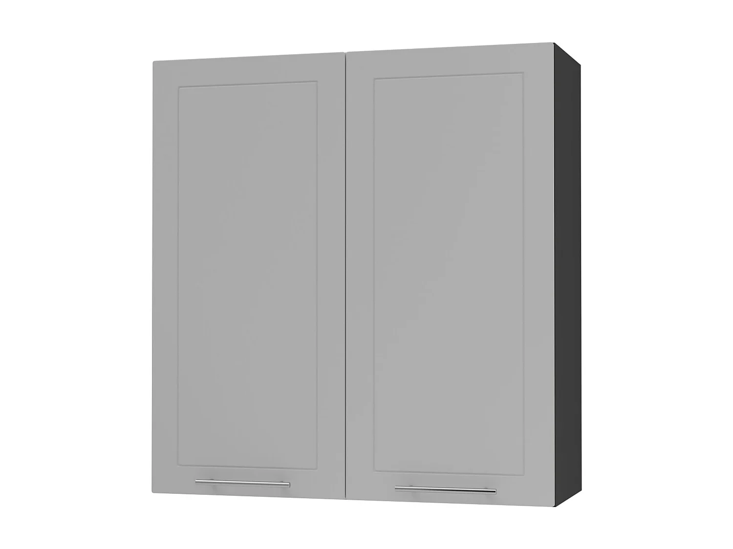 HÄNGESCHRANK Bari W4/90 RAL 7040 fenstergrau (K5) / Schwarz 90 / 32,5 / 96cm
