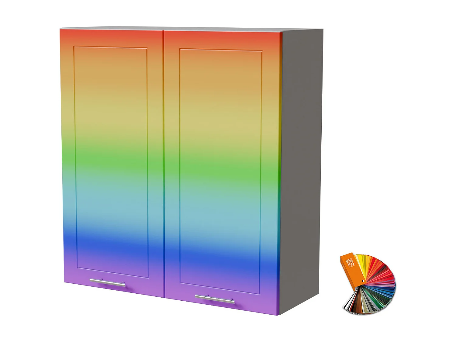 HÄNGESCHRANK Bari W4/90 RAL Wunschfarbe (K5) / Grau 90 / 32,5 / 96cm
