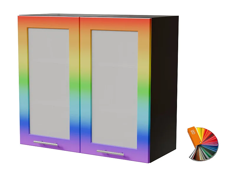 HÄNGESCHRANK Bari W3S/80 RAL Wunschfarbe (K5) / Schwarz 80 / 32,5 / 72cm