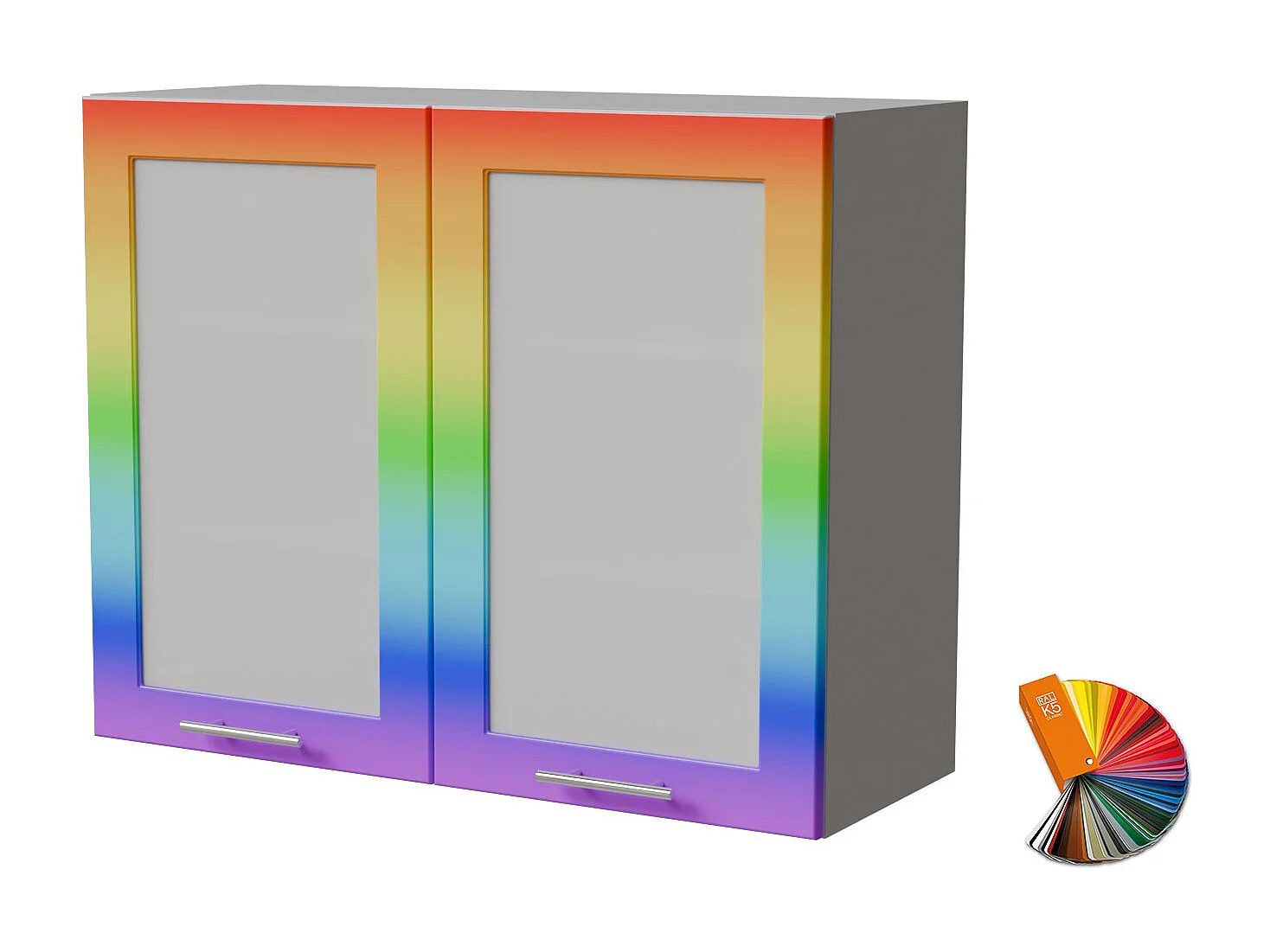 HÄNGESCHRANK Bari W3S/90 RAL Wunschfarbe (K5) / Grau 90 / 32,5 / 72cm