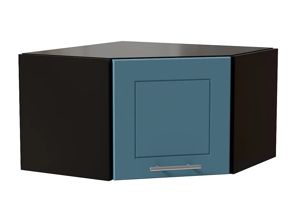 ECKHÄNGESCHRANK Bari W10/60/36 RAL 5024 pastellblau (K5) / Schwarz 60 / 60 / 36cm