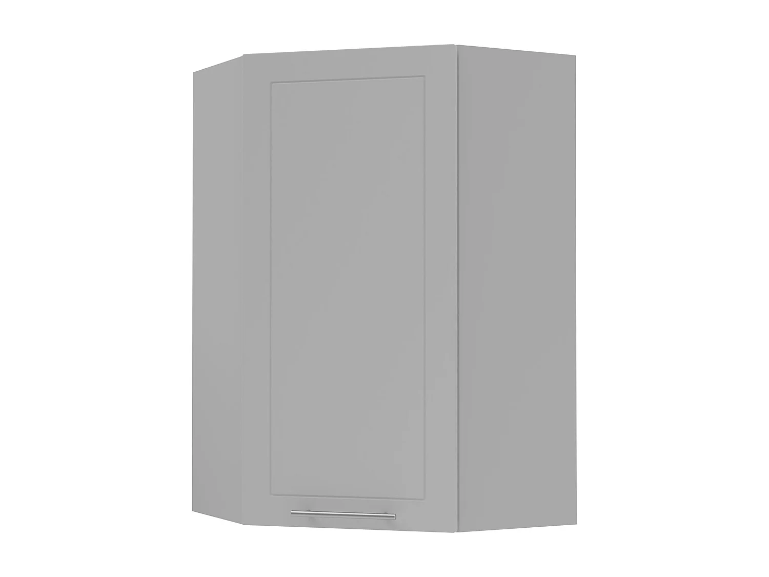 ECKHÄNGESCHRANK Bari W4/10/60 RAL 7040 fenstergrau (K5) / Grau 60 / 60 / 96cm