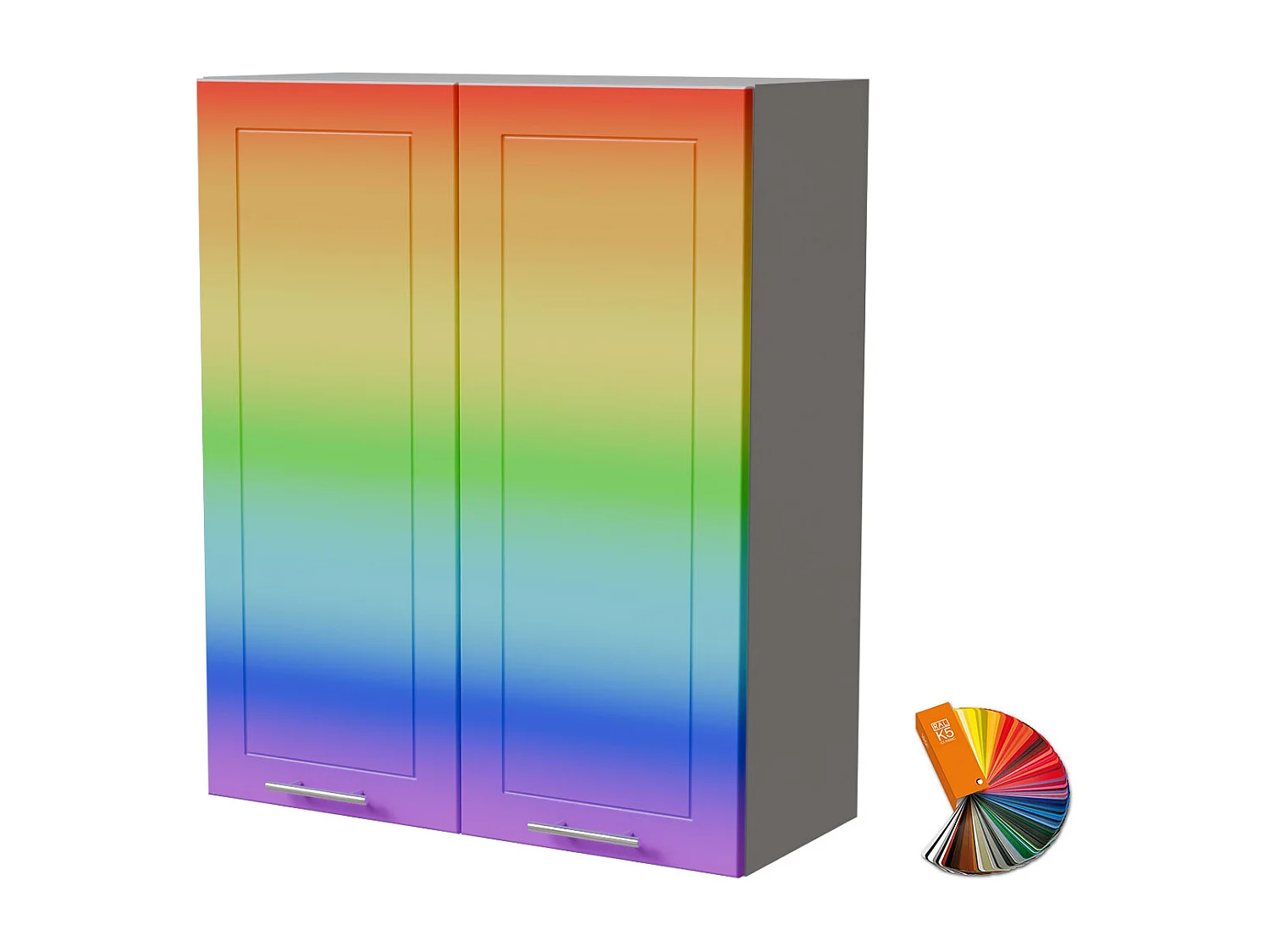 HÄNGESCHRANK Bari W4/80 RAL Wunschfarbe (K5) / Grau 80 / 32,5 / 96cm