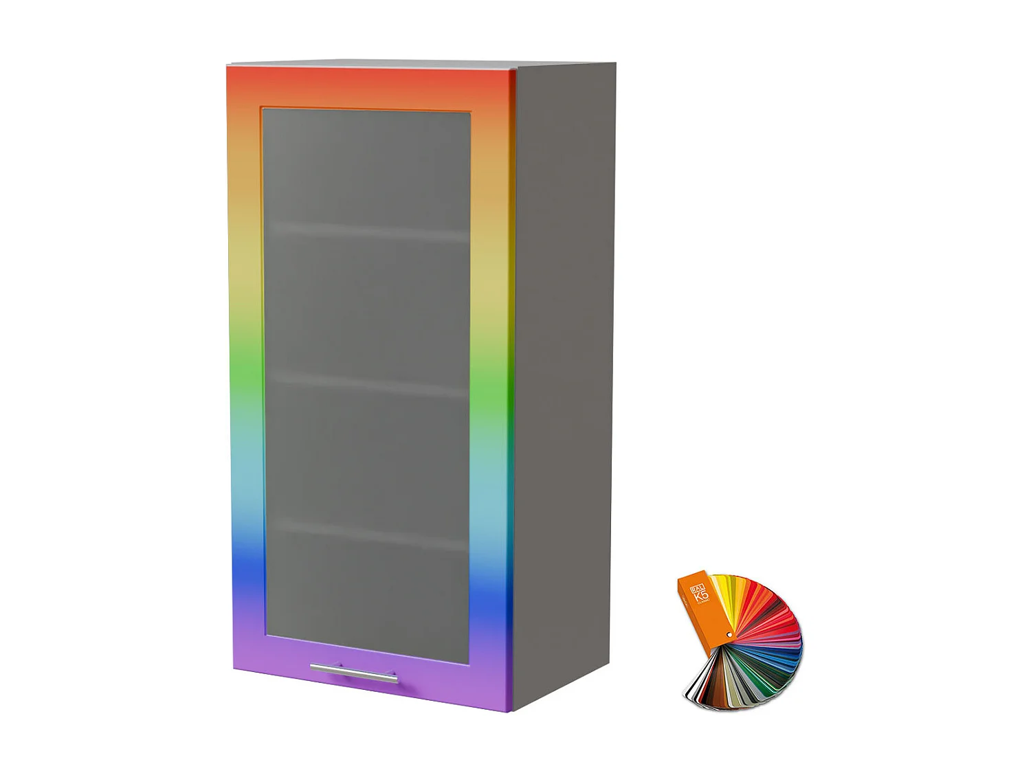 HÄNGESCHRANK Bari W4S/50 RAL Wunschfarbe (K5) / Grau 50 / 32,5 / 96cm