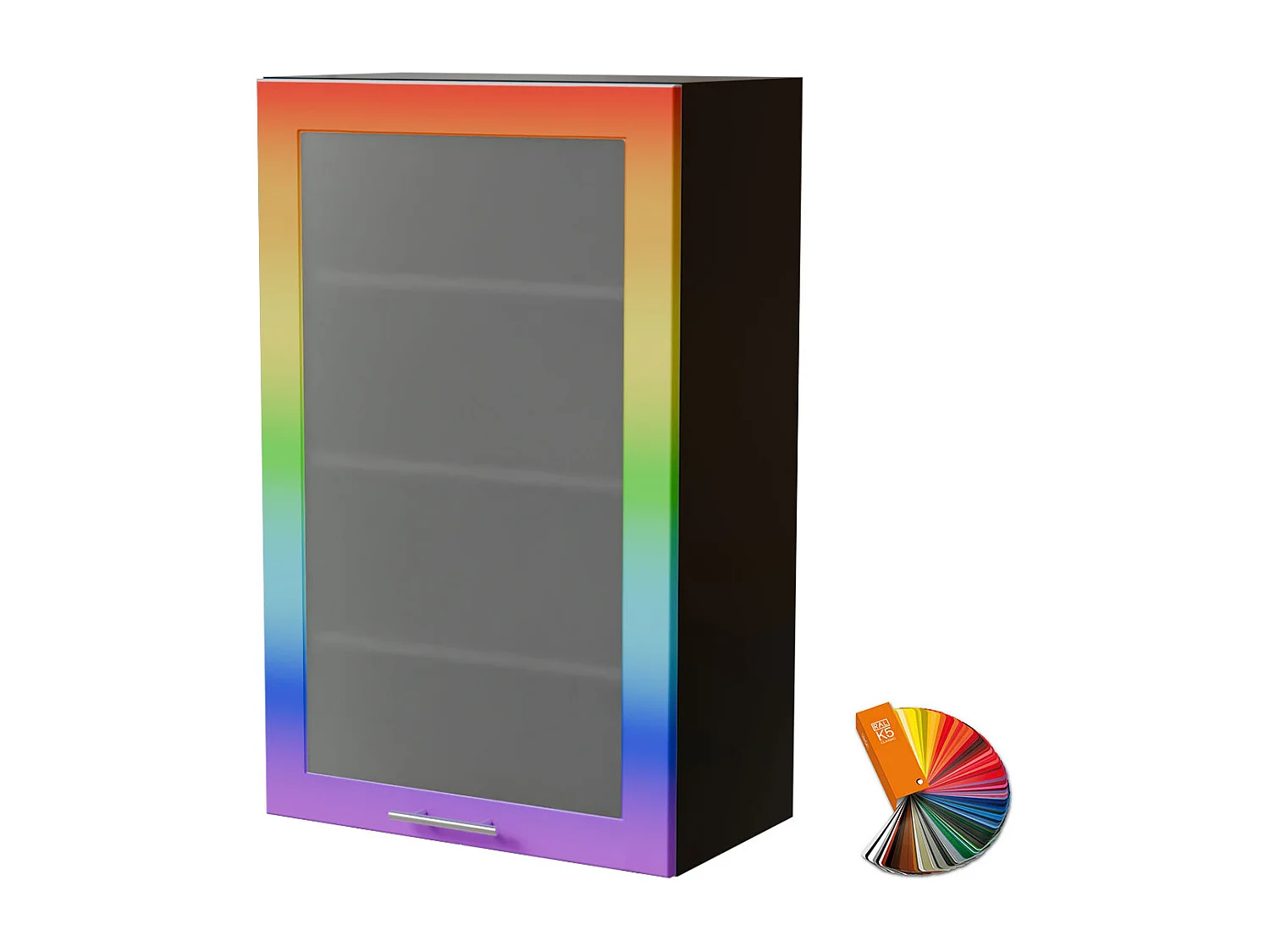 HÄNGESCHRANK Bari W4S/60 RAL Wunschfarbe (K5) / Schwarz 60 / 32,5 / 96cm