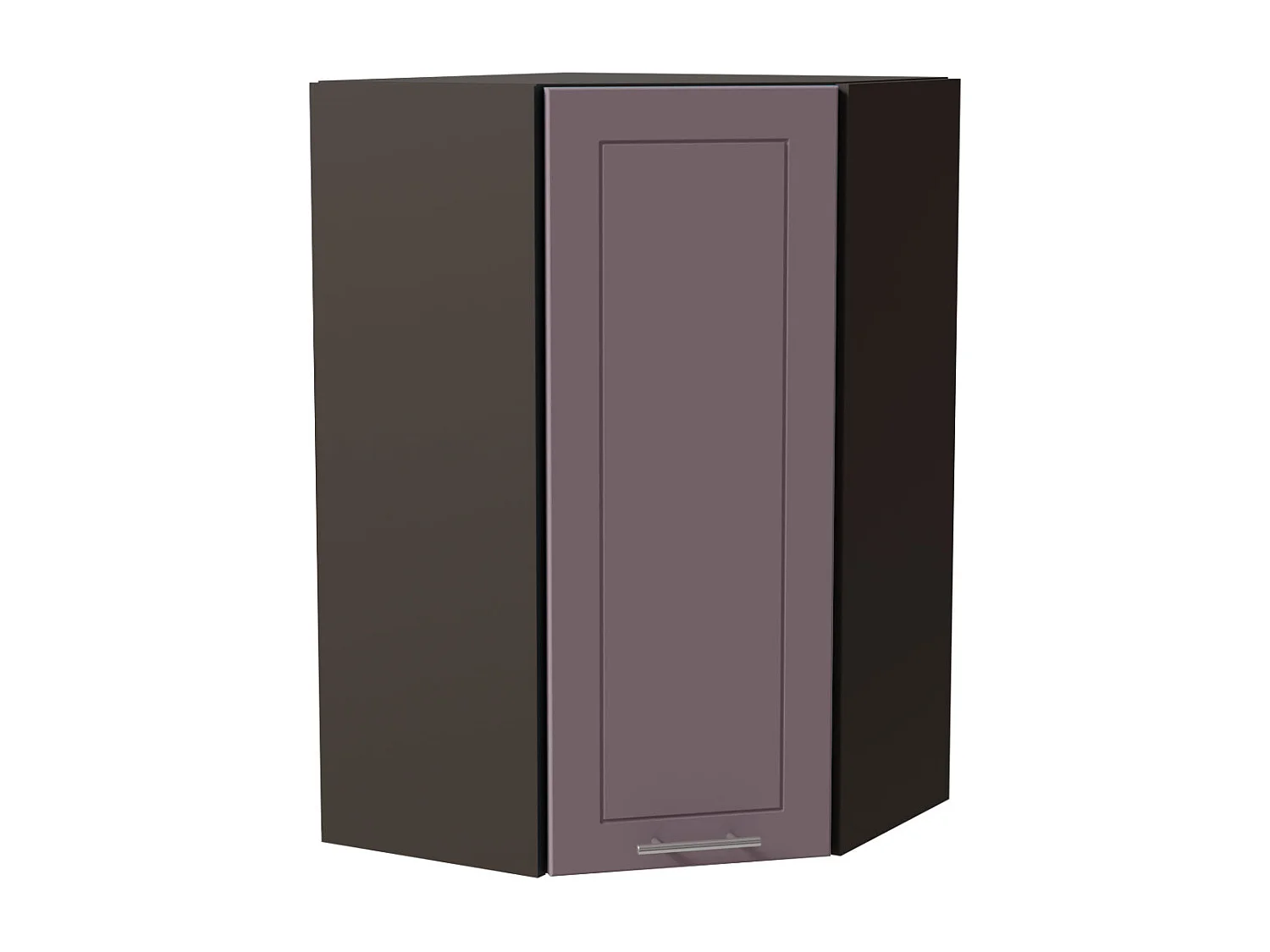 ECKHÄNGESCHRANK Bari W4/10/60 RAL 4009 pastellviolett (K5) / Lava 60 / 60 / 96cm