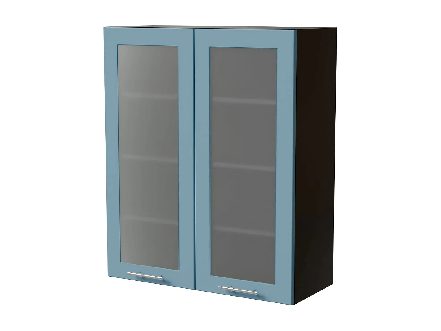 HÄNGESCHRANK Bari W4S/80 RAL 5024 pastellblau (K5) / Schwarz 80 / 32,5 / 96cm