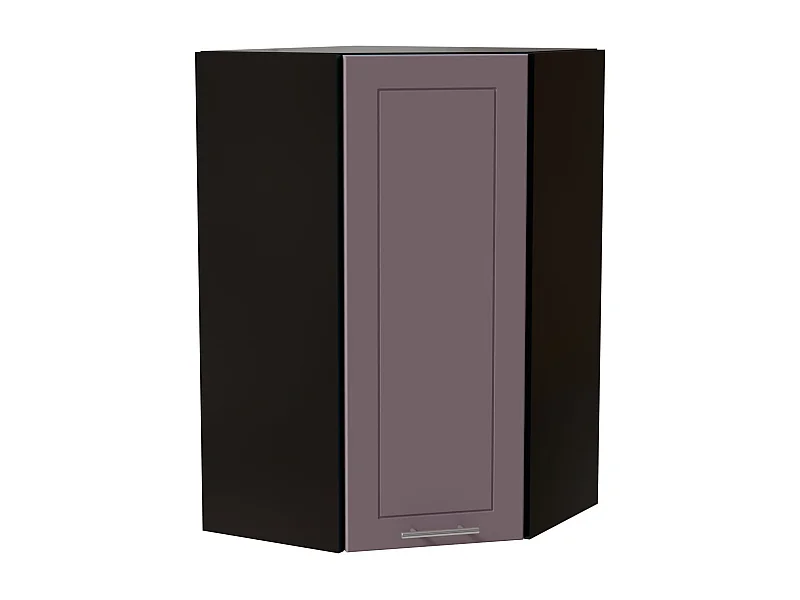 ECKHÄNGESCHRANK Bari W4/10/60 RAL 4009 pastellviolett (K5) / Schwarz 60 / 60 / 96cm