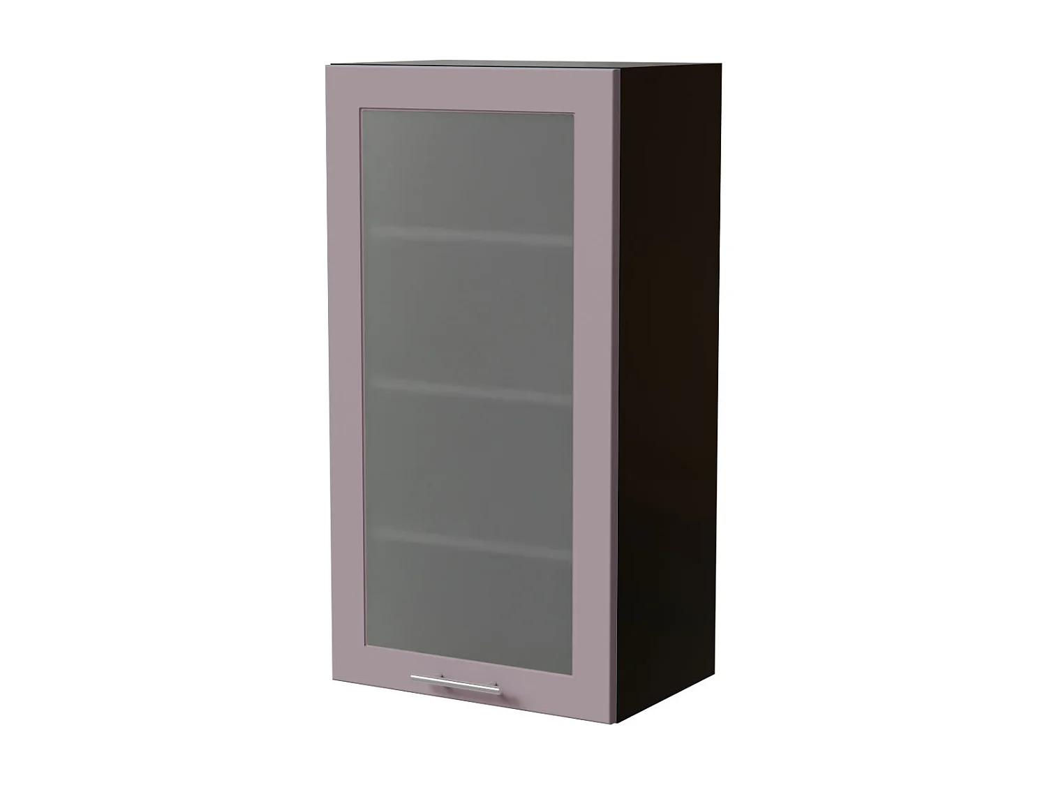 HÄNGESCHRANK Bari W4S/50 RAL 4009 pastellviolett (K5) / Schwarz 50 / 32,5 / 96cm