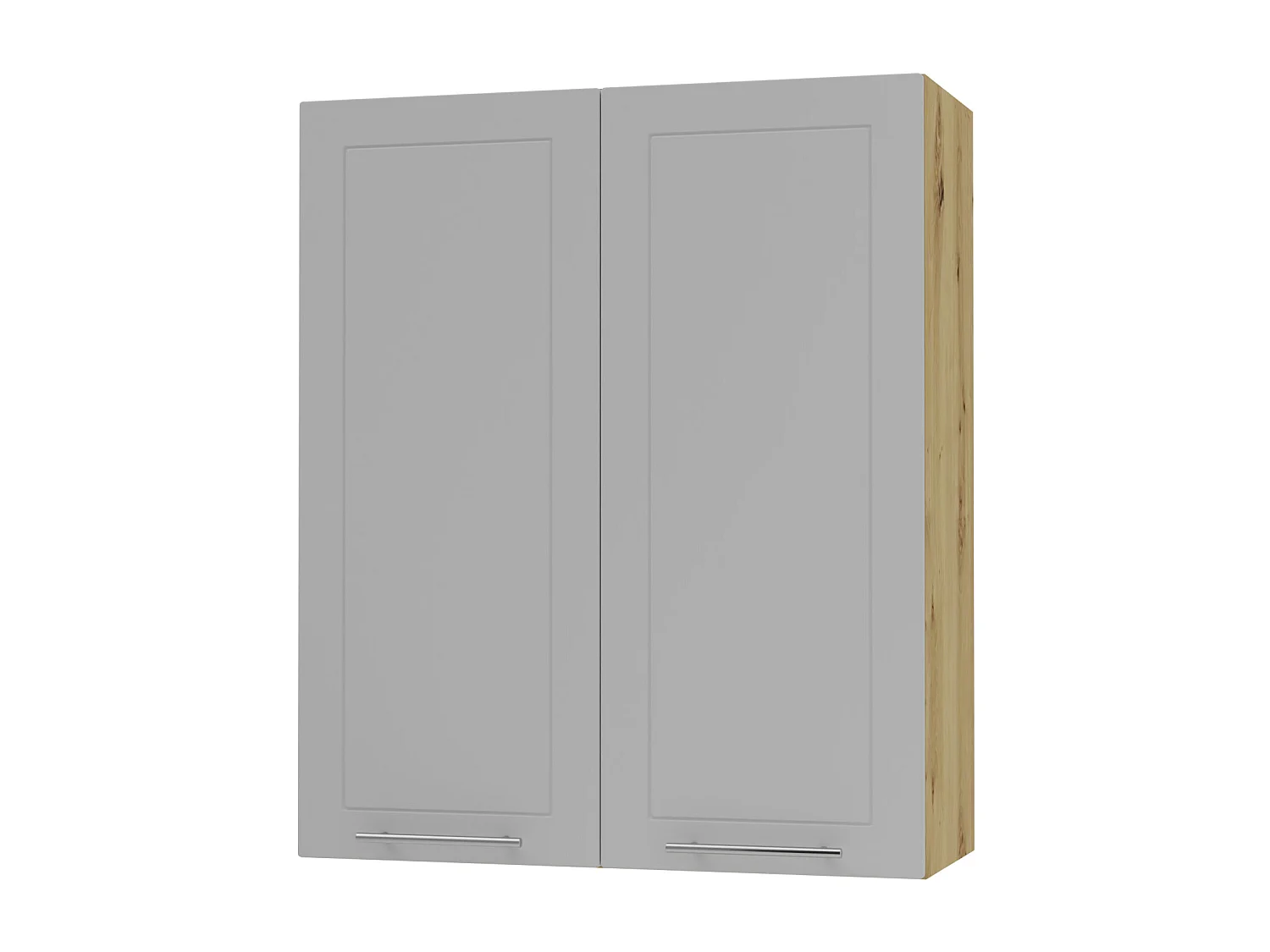 HÄNGESCHRANK Bari W4/80 RAL 7040 fenstergrau (K5) / Eiche Artisan 80 / 32,5 / 96cm