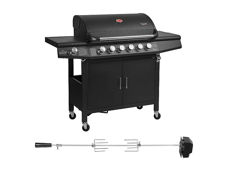 GASGRILL Set RED 6+1 Set