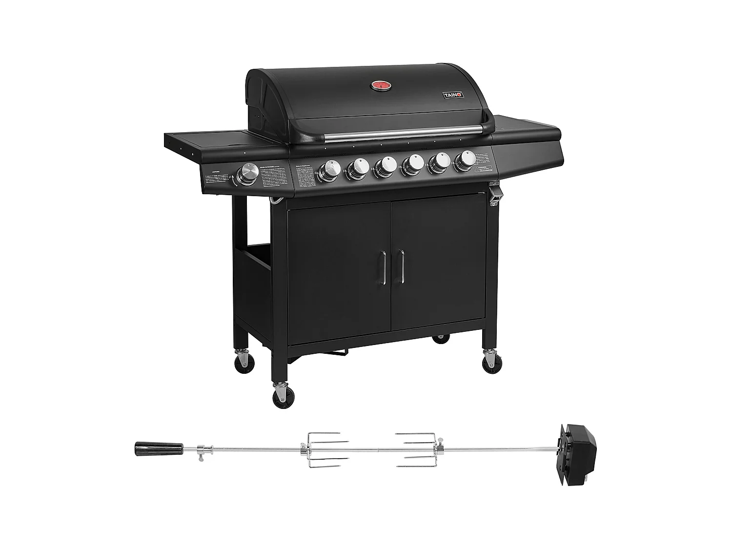 GASGRILL Set RED 6+1 Set