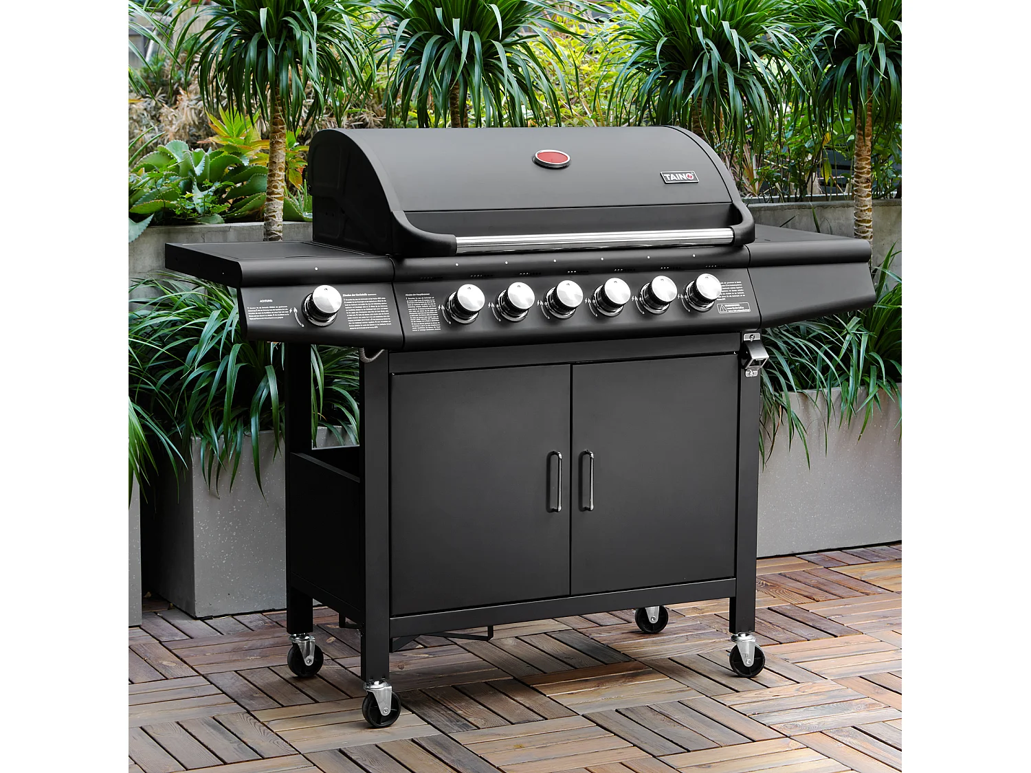 GASGRILL Set RED 6+1 Set