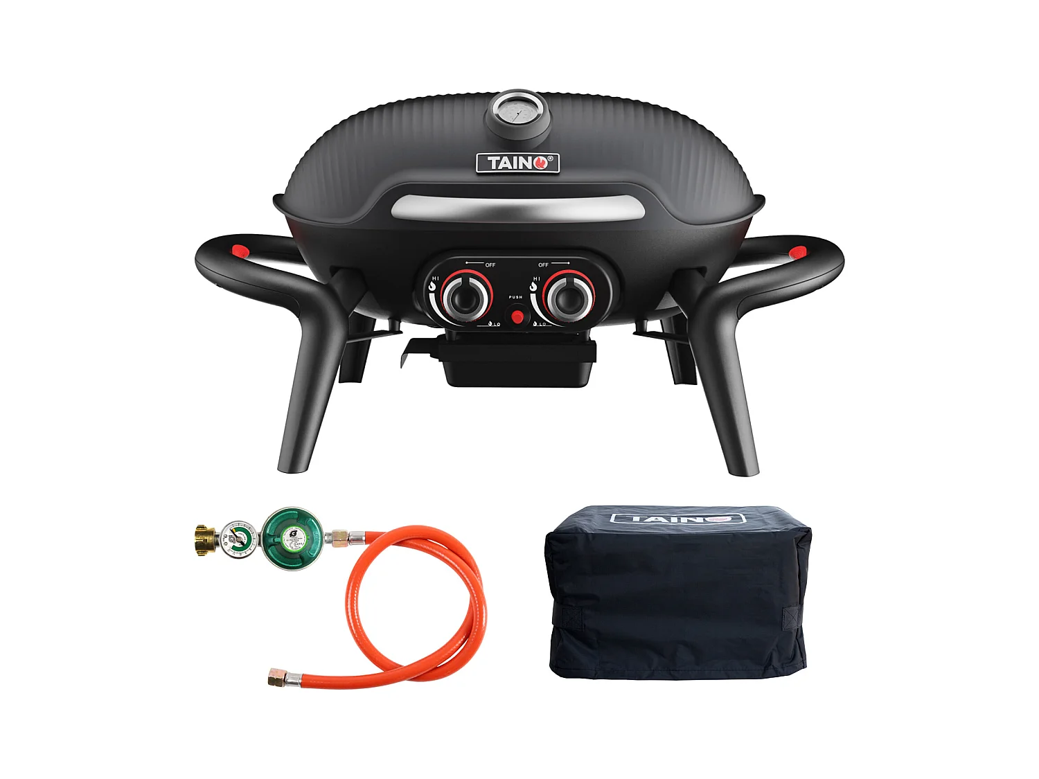 TISCHGRILL KENAI Set Schwarz