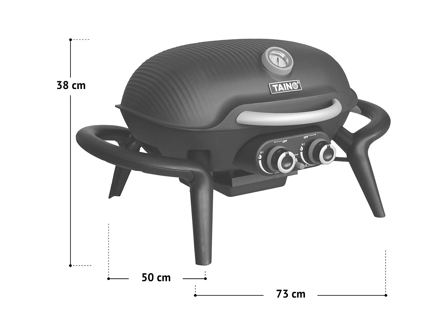 TISCHGRILL KENAI Set Schwarz