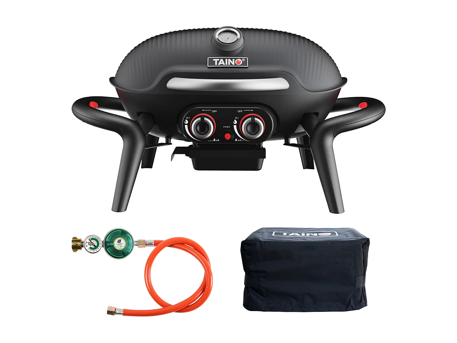 TISCHGRILL KENAI Set Schwarz