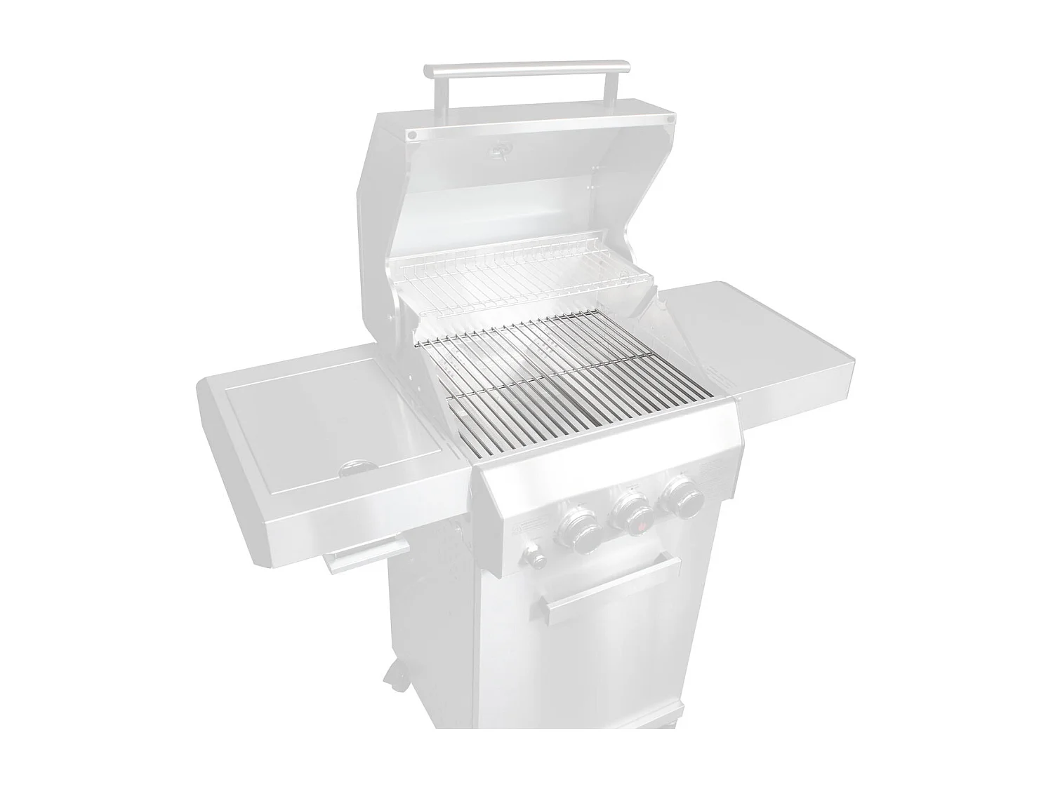 GASGRILL BLACK 2+1 Set mit Edelstahlrost