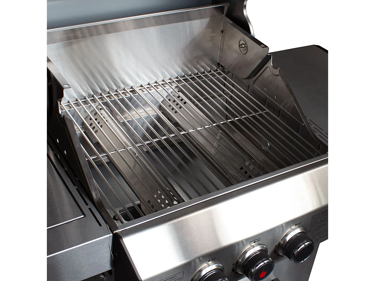 GASGRILL BLACK 2+1 Set mit Edelstahlrost