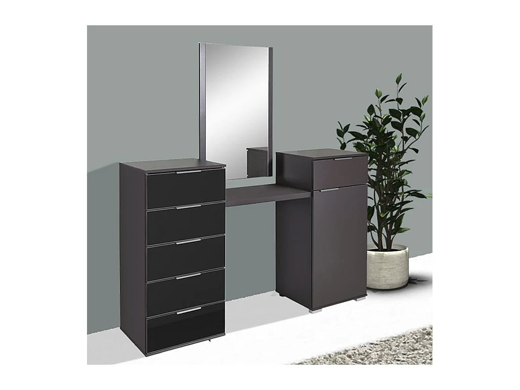 SCHMINKTISCH Easy Plus graphit 165 / 41 / 102cm