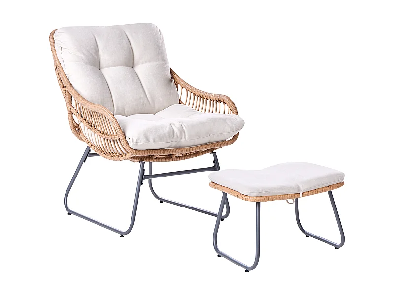 Chaise de jardin MESTRE Beige clair